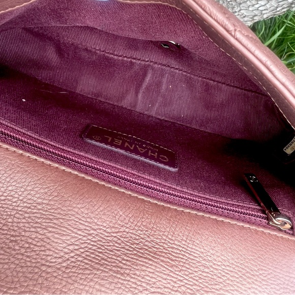 Rareš„Chanel iridescent Mini Rectangular Bronze/Copper Flap Bag - Picture 13 of 16